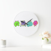 Kleurrijke hamsterpeuken grote klok (Huis)