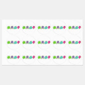 Kleurrijke hamsterpeuken labels (Vel)