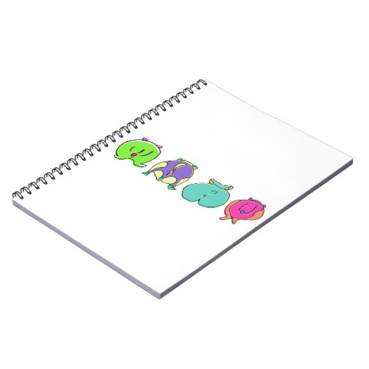 Kleurrijke hamsterpeuken notitieboek (Linkerzijde)