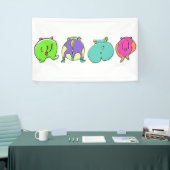 Kleurrijke hamsterpeuken spandoek (Beurs)