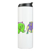 Kleurrijke hamsterpeuken thermosbeker (Gedraaid links)