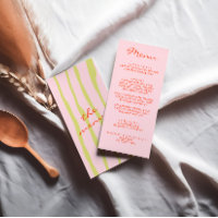 Kleurrijke hand geschilderde pinstripes bruiloft