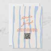 Kleurrijke hand geschreven geschilderde QR-code br Kaart (Achterkant)