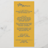 Kleurrijke Hand Geschreven Italiaanse Pinstripes B Menu (Voorkant)