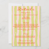 Kleurrijke hand geschreven krijtstreep alles in éé kaart (Achterkant)