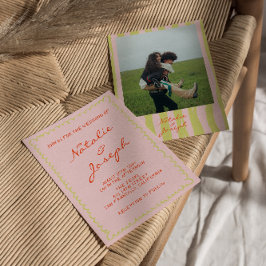 Kleurrijke Hand geschreven krijtstrepen Foto Leuk  Kaart