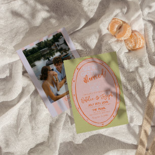 Kleurrijke hand getekend geschilderd Funky foto br Kaart