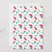 Kleurrijke Hand Getrokken 1e Verjaardag Foto Uitno Kaart (Achterkant)