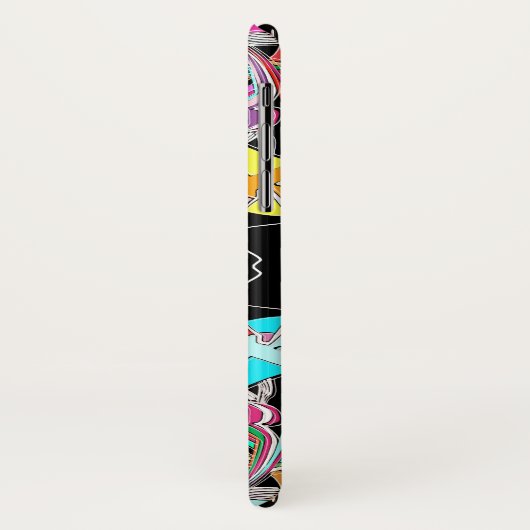 Kleurrijke Hand getrokken Abstract I Monogram Init Case-Mate iPhone Case (Achterkant/links)