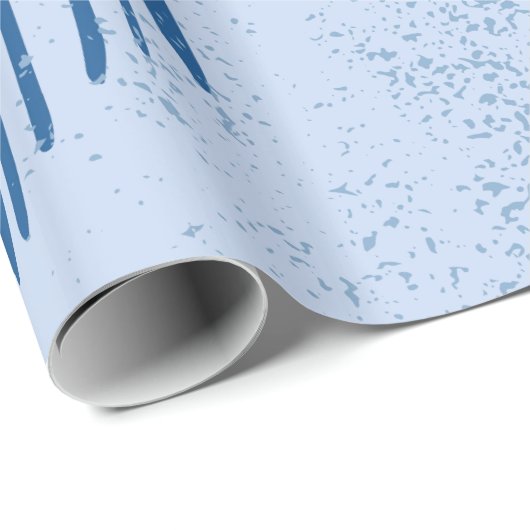 Kleurrijke hand getrokken dashspiralen en lijnen cadeaupapier (Rol Hoek)