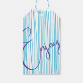 Kleurrijke Hand getrokken harten cadeau Label Cadeaulabel (Achterkant)