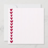 Kleurrijke Hand getrokken harten Kaart Sjabloon (Achterkant)