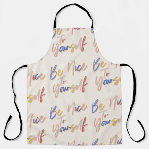 Kleurrijke Hand getrokken Motivatie Patroon Schort