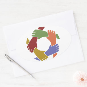 Kleurrijke Hand Sticker