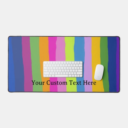 Kleurrijke hand tekenen strepen aangepaste tekst bureaumat (Keyboard & Muis)