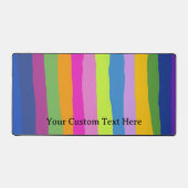 Kleurrijke hand tekenen strepen aangepaste tekst bureaumat (Voorkant)