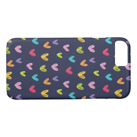 Kleurrijke hand - Valentijnse - Hartenpatroon 2 Case-Mate iPhone Case (Achterkant (Horizontaal))
