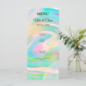 Kleurrijke handbeschilderde acrylvloeistof voor br menu (Staand voorkant)