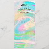 Kleurrijke handbeschilderde acrylvloeistof voor br menu (Voorkant)