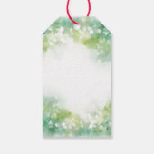 Kleurrijke handbeschilderde Gouldiaanse vink Cadeaulabel (Achterkant)