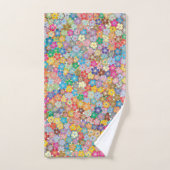 Kleurrijke handdoeken voor Floral Design Bath (Handdoek)