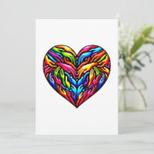 Kleurrijke Handen Eenheid Hart Inclusiviteit & Sam Feestdagenkaart (Staand voorkant)