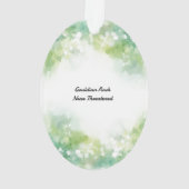 Kleurrijke handgeschilderde bedreigde Gouldiaanse  Ornament (achterkant)