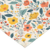 Kleurrijke Handgeschilderde Bloembloemen Tafelkleed (Gekanteld)