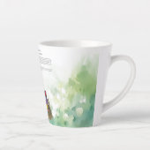 Kleurrijke handgeschilderde Gouldian Finch Latte Mok (Rechts)