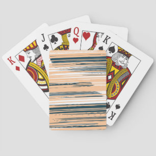Kleurrijke handgeschilderde lijnen pokerkaarten