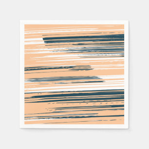 Kleurrijke handgeschilderde lijnen servet