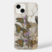 Kleurrijke handgeschilderde monarchvlinders Case-Mate iPhone case (Achterkant)