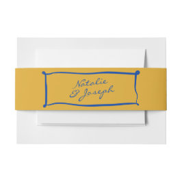 Kleurrijke Handgeschreven Retro Whimsical Lijst Br Uitnodigingen Wikkel