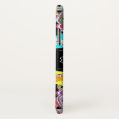 Kleurrijke Handgetekende Abstracte I Monogram Eers Case-Mate iPhone Case (Achterkant / rechts)