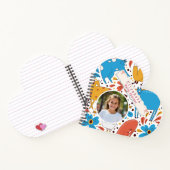 Kleurrijke handgetekende dieren Aangepaste naam fo Notitieboek (Binnen)