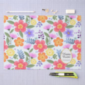 Kleurrijke handgetekende fluitenroze paasmakerij tissuepapier (Craft)