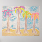 Kleurrijke handpalmen afdrukken poster (Voorkant)