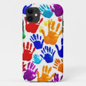 Kleurrijke HandPrint Case-Mate iPhone Case (Achterkant)