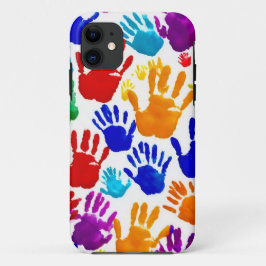 Kleurrijke HandPrint Case-Mate iPhone Case