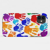 Kleurrijke HandPrint Case-Mate iPhone Case (Achterkant (horizontaal))