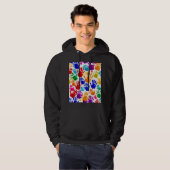 Kleurrijke HandPrint Hoodie (Voorkant volledig)