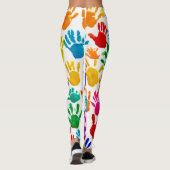 Kleurrijke HandPrint Leggings (Achterkant)
