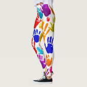 Kleurrijke HandPrint Leggings (Links)