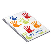 Kleurrijke Handprint Planner Notitieboek (Rechterzijde)