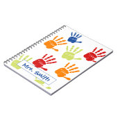 Kleurrijke Handprint Planner Notitieboek (Linkerzijde)