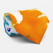 Kleurrijke HandPrint Stropdas (Opgerold)