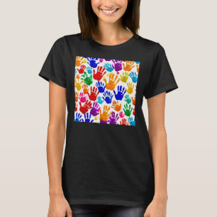 Kleurrijke HandPrint T-shirt