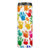 Kleurrijke HandPrint Thermosbeker (Achterkant)