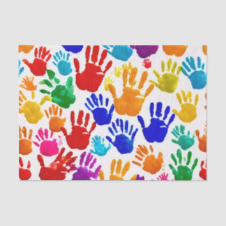 Kleurrijke HandPrint Tissuepapier