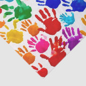 Kleurrijke HandPrint Tissuepapier (Detail)